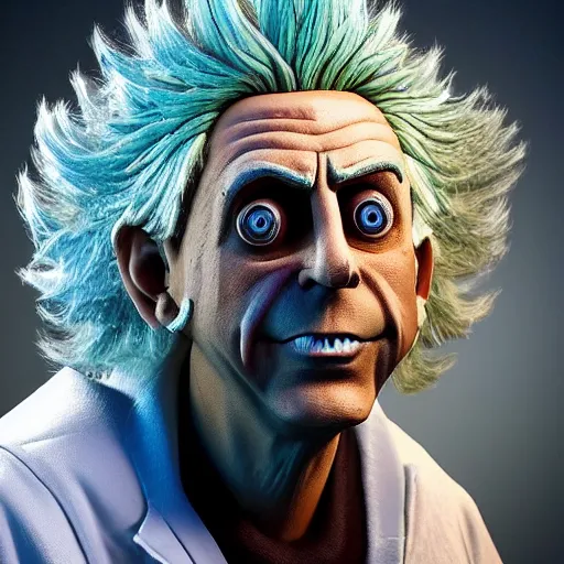 Image similar to Rick Sanchez as a real person 4k detailed super realistic