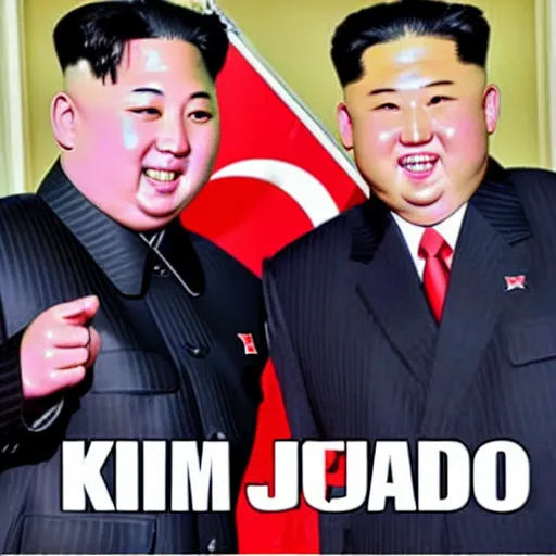 Image similar to kim jong - un as chad