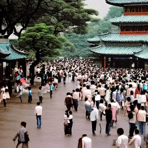 Image similar to An average day in Hangzhou in 1990