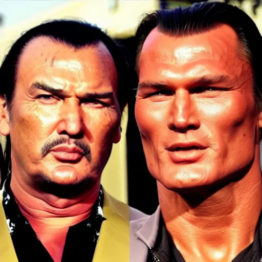 Image similar to steven seagal and dolph lundgren - c 0. 0 0 0 1