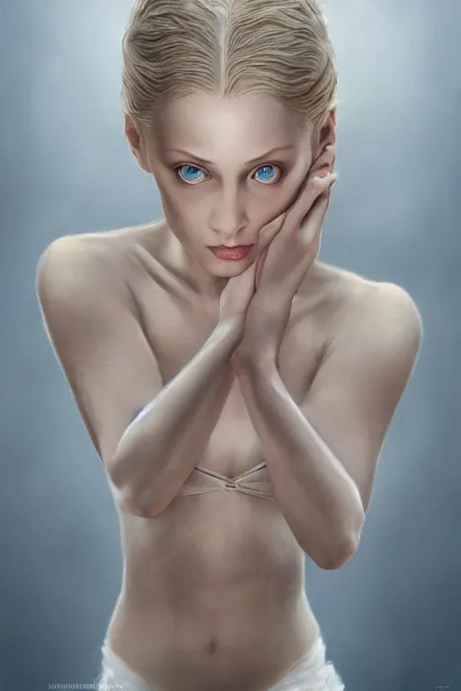 Image similar to hyperrealistic photography of a highly detailed and symmetrical gorgeous blond female ballerina in the style of vargas and wlop, highly detailed, face symmetry, masterpiece, award - winning, sharp focus, intricate concept art, ambient lighting, 8 k, artstation