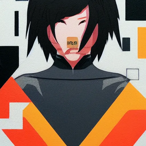 Image similar to Makoto profile picture by Sachin Teng, asymmetrical, Organic Painting , Street Fighter Third Strike, Powerful, geometric shapes, hard edges, graffiti, street art:2 by Sachin Teng:4