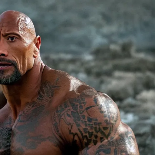 Prompt: Dwayne Johnson as a Viking 8k Quality