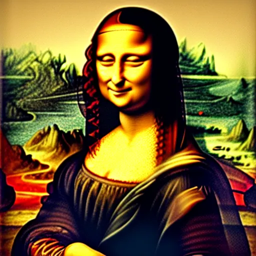 Image similar to the extended Mona Lisa