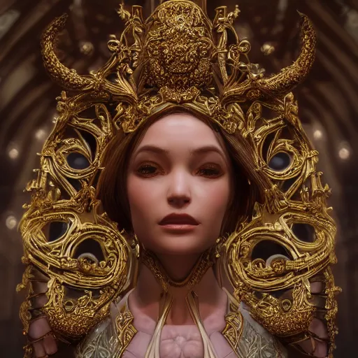 Prompt: portrait of wonderful princess, crying, glowing, ornate and intricate, jaw dropping, dynamic lighting, intricate and detailed, 4 k octane render