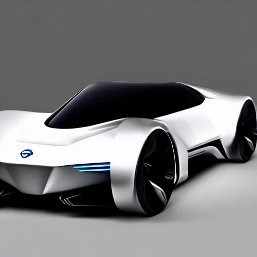 Image similar to a supercar design loosely based on nissan sports cars, concept car, by ash thorp