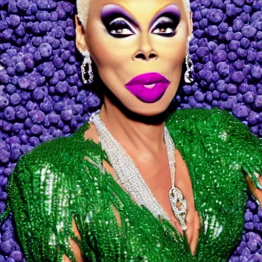 Prompt: rupaul is a grape