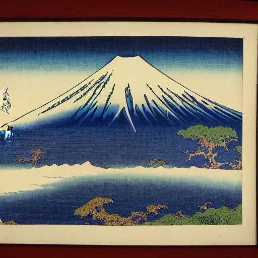 Image similar to Mt. Fuji, by Hokusai