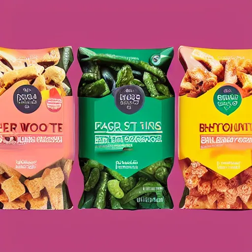 Image similar to bright packaging for waitrose snack foods