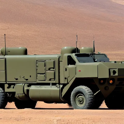 Image similar to high quality photo of HIMARS, 8k, detailed