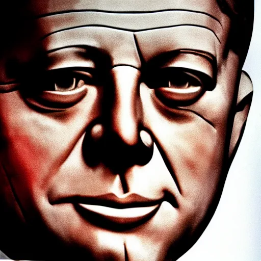 Prompt: jfk full colour close up of face, accurate features