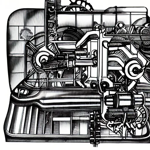 Image similar to ink pen drawing of compliant mechanism