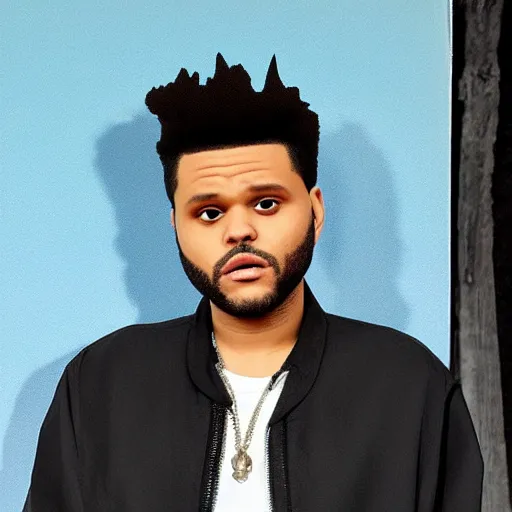 Prompt: the weeknd as an angel