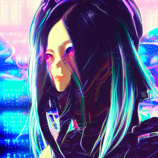 glitch anime girl Poster for Sale by Jeremieb28  Redbubble