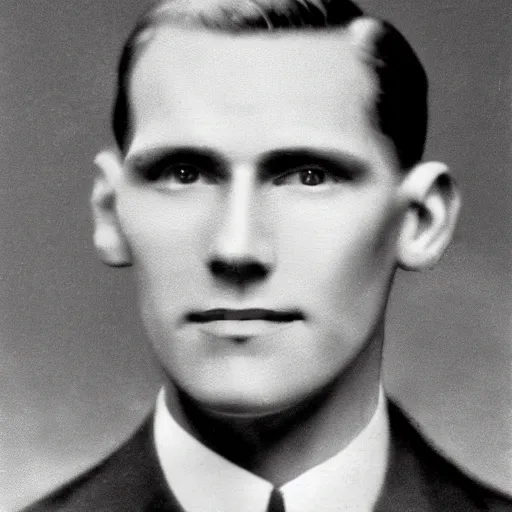 Image similar to A photograph portrait of Jerma985 wearing a suit with short slicked hair in the early 1930s, taken in the early 1930s, grainy, taken on a early 1930s Kodak Camera, realistic, hyperrealistic, very realistic, highly detailed, very detailed, extremely detailed, detailed, digital art, trending on artstation