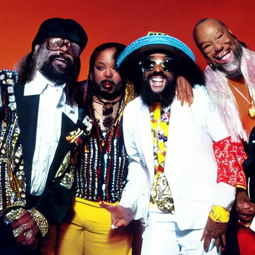 Image similar to Yeah apparently George Clinton talked a lot of shit on Earth Wind & Fire which is lame because they had some great albums