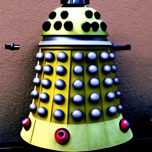 Image similar to dalek painted like a zaku ii