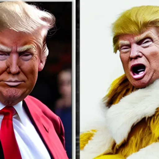Prompt: donald trump is in cosplay of sun wukong