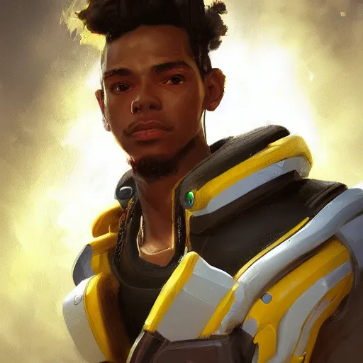 Prompt: very detailed masterpiece painting of lucio from overwatch, portrait, artstation, concept art by greg rutkowski