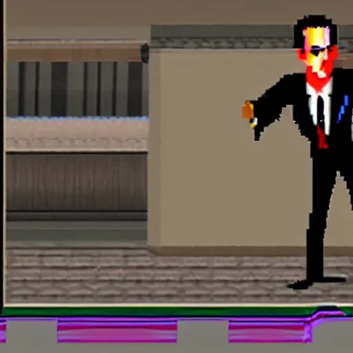 Image similar to 1 9 9 7 screenshot of american psycho on nintendo 6 4