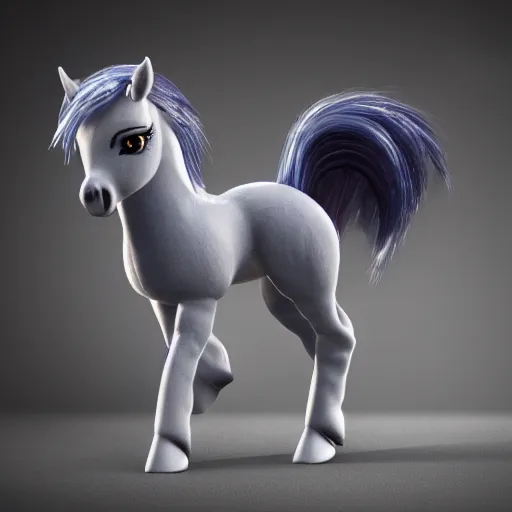 Image similar to humanoid little pony in real life, full body, octane render, ultra detail, ultra realistic, android 8 k