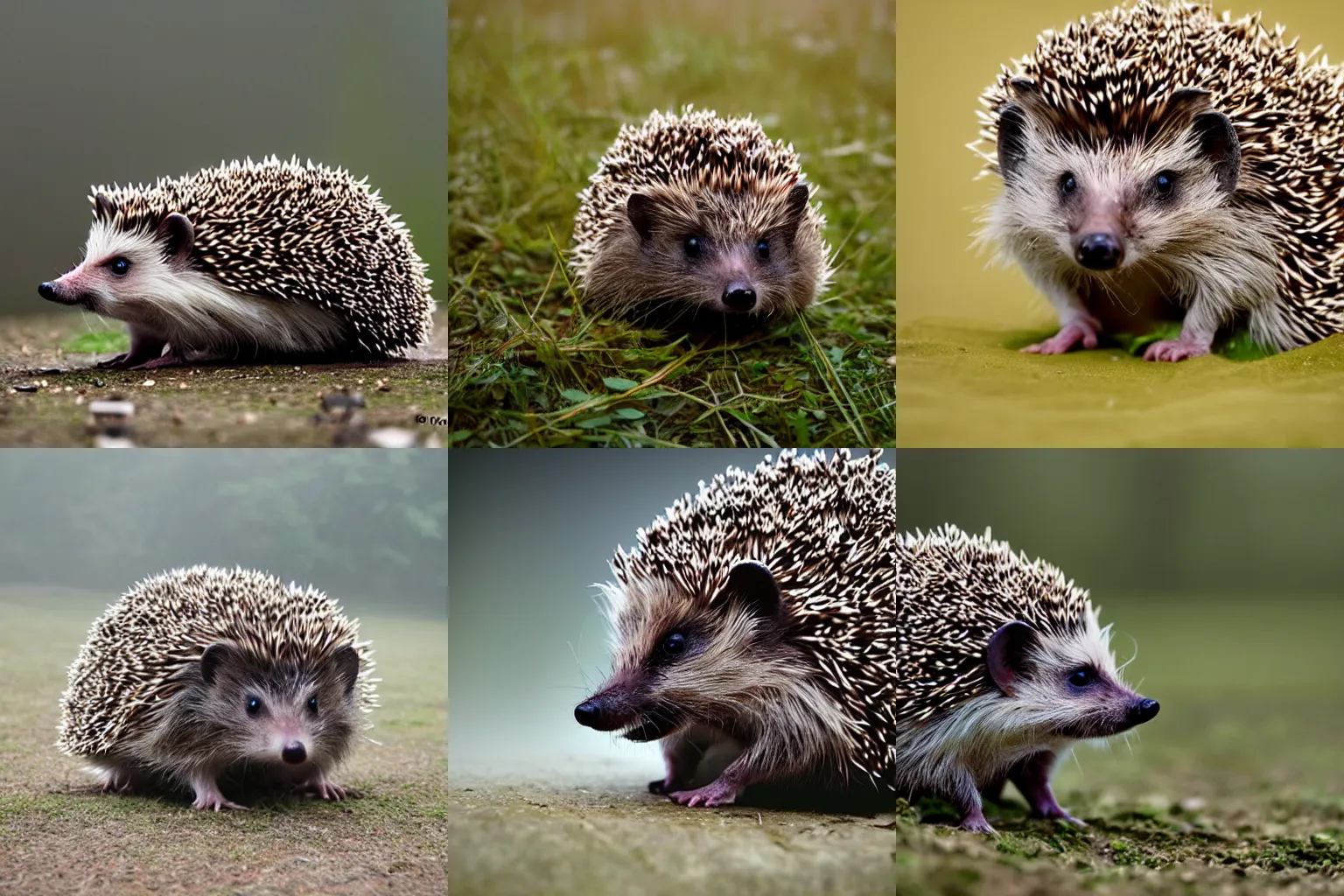 Prompt: hedgehog in a fog