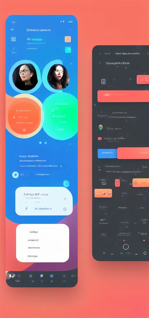 Image similar to the user interface of an app that allows groups to easily access vcf files for contact sharing, trending on dribbble, artstation, behance. made in figma, ux, graphic design, user experience design, cuberto, ios