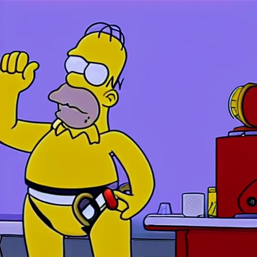 Prompt: Homer Simpson as C3PO, cinematic 4k