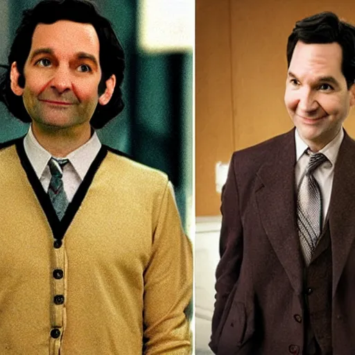 Image similar to paul rudd as mr. bean