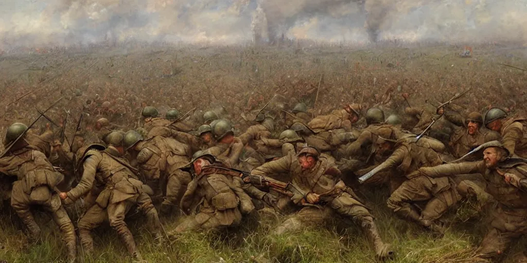 Image similar to Battle of Verdun by George Elgar Hicks and Marc Simonetti and William Bliss Baker