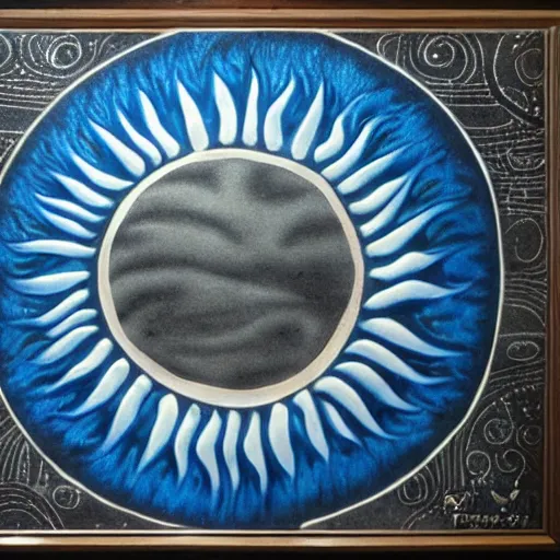 Image similar to the sun, maori art