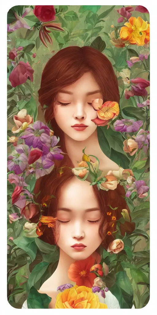 Prompt: beautiful flower, by tran nguyen, warm colors, cozy, sticker, sprite sheet