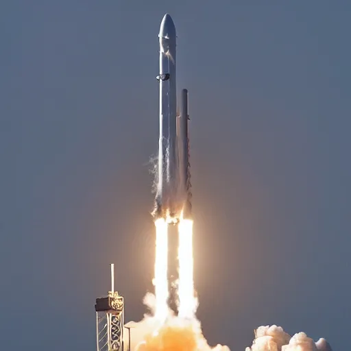 Prompt: starship rocket by spacex, photo