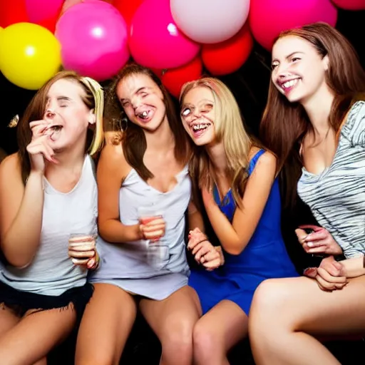 Image similar to girls having fun at a party