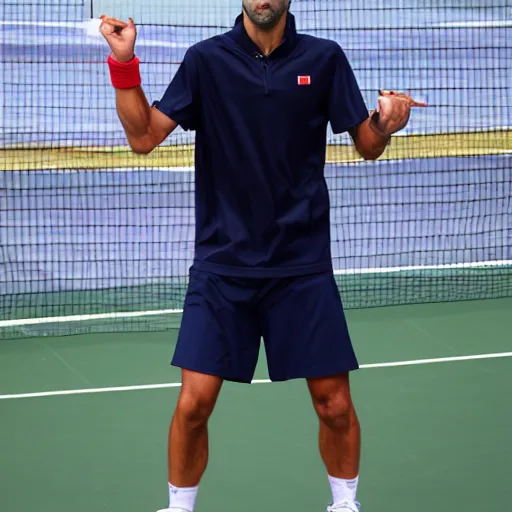 Prompt: djokovic cosplay, highly detailed, high quality