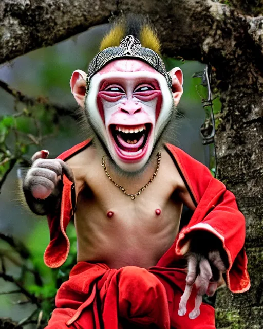 Image similar to the laughing monkey king