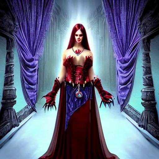 Prompt: professional portrait photography, evil godess, by anne stokes