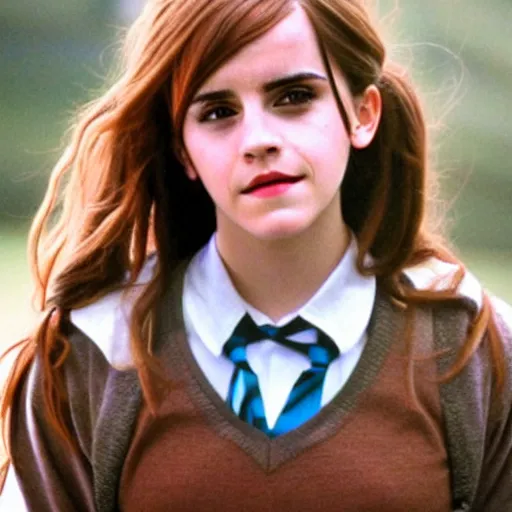 Image similar to emma watson as a student in a hogwarts 4k