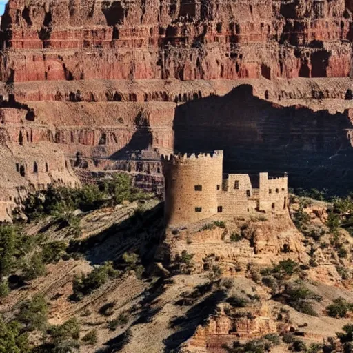 Image similar to a castle made of stones in the Grand Canyon yet to be discovered