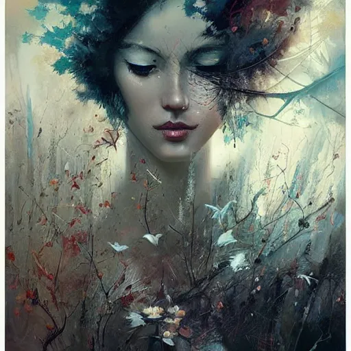 Image similar to by russ mills, by peter mohrbacher extemporaneous 1 9 7 0 s. a digital art of a beautiful scene of nature. the colors are very soft & muted, & the overall effect is one of serenity & peace. the composition is well balanced, & the brushwork is delicate & precise.