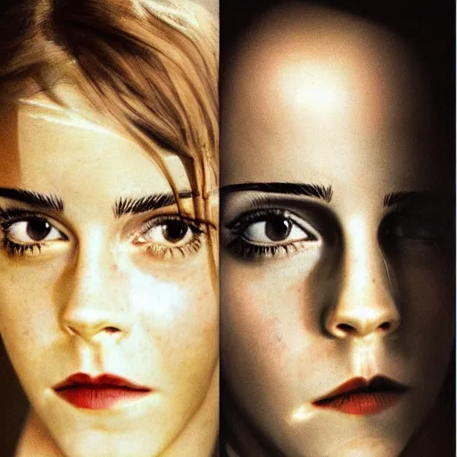 Image similar to emma watson, surrealism, surreal, art, surrealist, trending, popular, famous