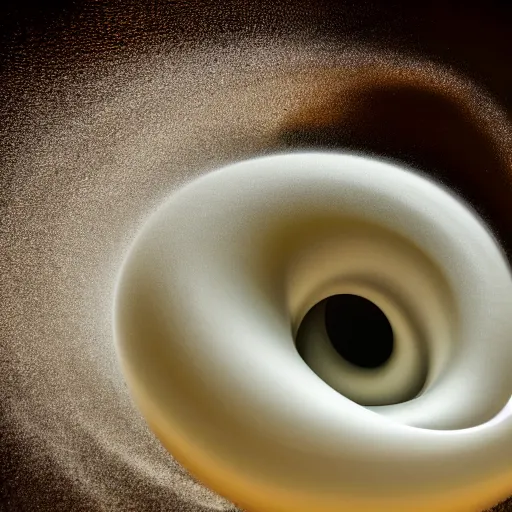 Image similar to studio photography of a swirl of water forming the shape of the bible