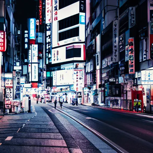 Image similar to overexposure photograph of the streets of Tokyo at night, 8k