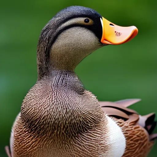 Image similar to a duck holding a gun