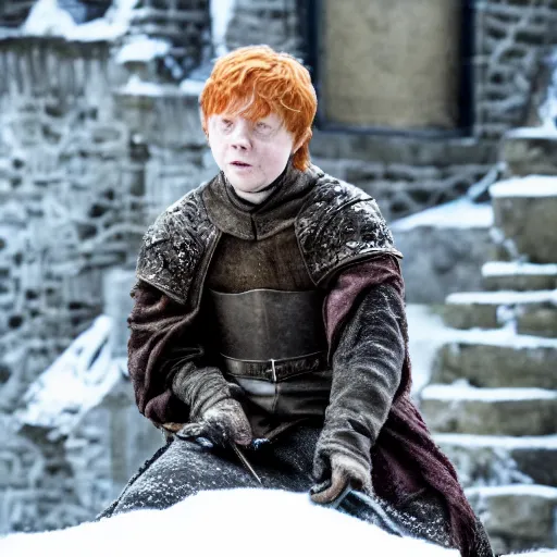 Image similar to rupert grint as ron weasley in game of thrones