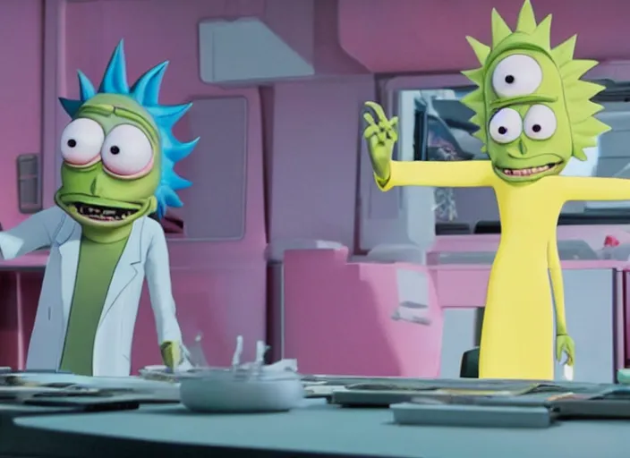 Prompt: film still of rick sanchez in the new scifi movie 4 k,,,,,,,,,,,,,,,,,,,,,,,,,,,,,,,,,,,,,,,,,,,,,,,, monsters inc rick and morty