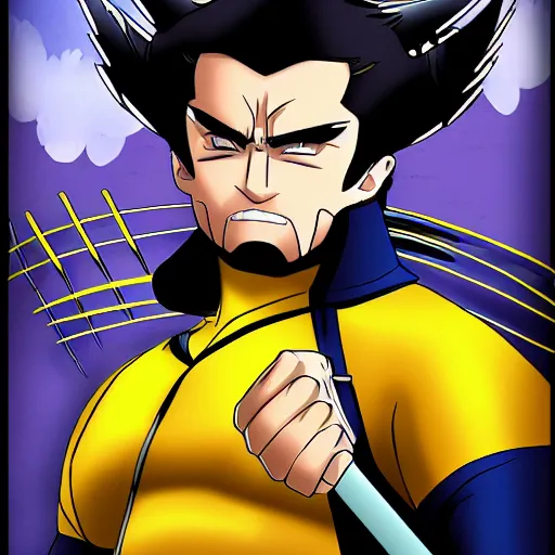 Prompt: anime portrait of Kawaii Wolverine