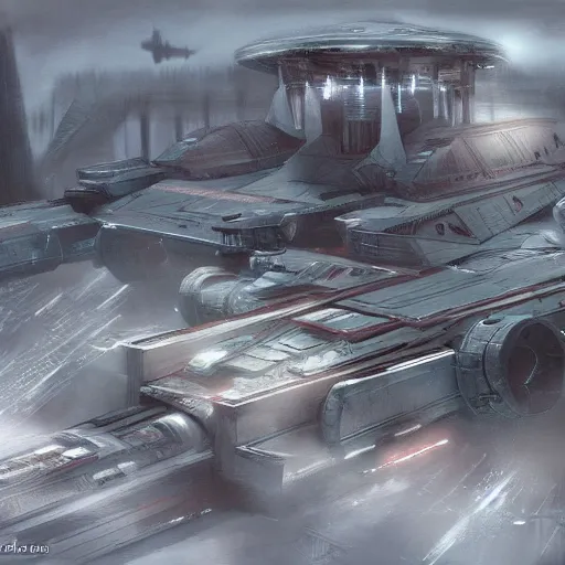 Image similar to if the whitehouse was in star wars, concept art, trending on art station.