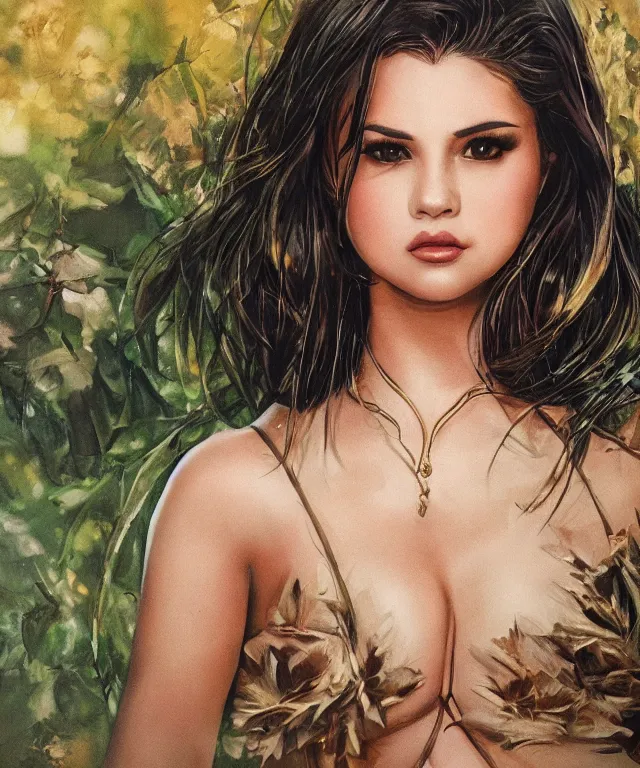Prompt: Selena Gomez by Artgerm