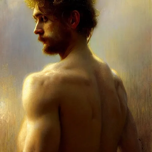 Image similar to a portrait of a good - lookiung white boy god,, high detail, cleary see face, by gaston bussiere, bayard wu, greg rutkowski, odd nerdrum, maxim verehin, dan dos santos, masterpiece, sharp focus, cinematic lightning - h 7 6 8